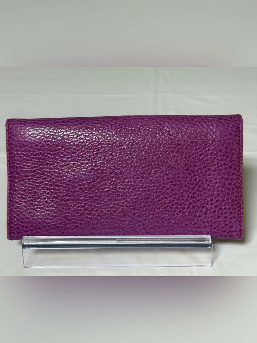 Fendi purple pebbled leather wallet - Picture 2 of 16